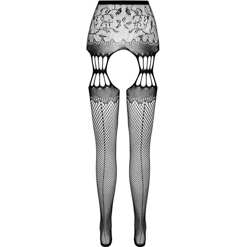PASSION - S027 Schwarze Strumpfhose, eine Größe