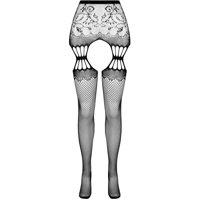 PASSION - S027 Schwarze Strumpfhose, eine Größe
