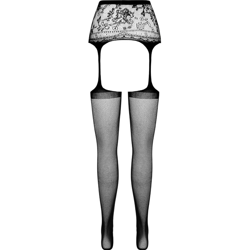 PASSION - S028 Schwarze Strumpfhose, eine Größe
