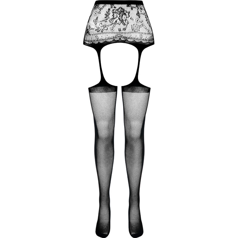 PASSION - S028 Schwarze Strumpfhose, eine Größe