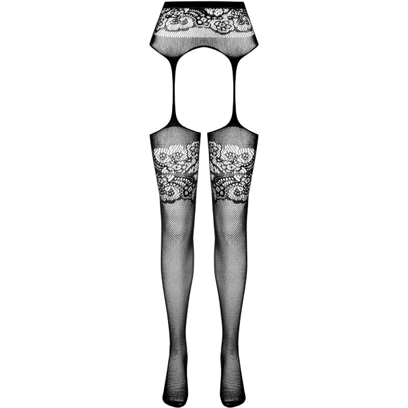 PASSION - S029 Schwarze Strumpfhose, eine Größe