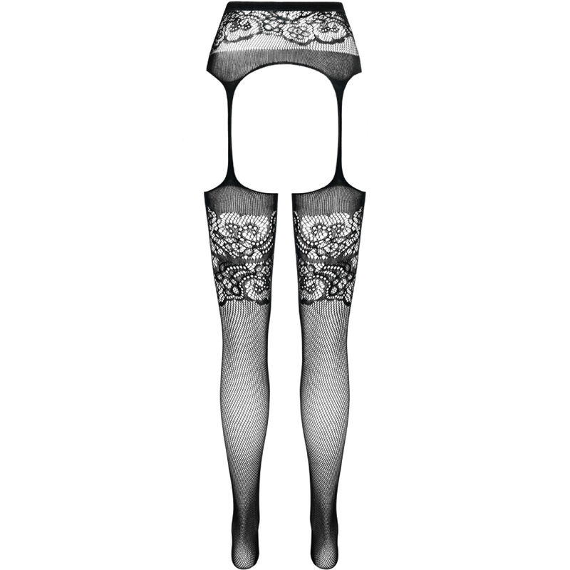 PASSION - S029 Schwarze Strumpfhose, eine Größe