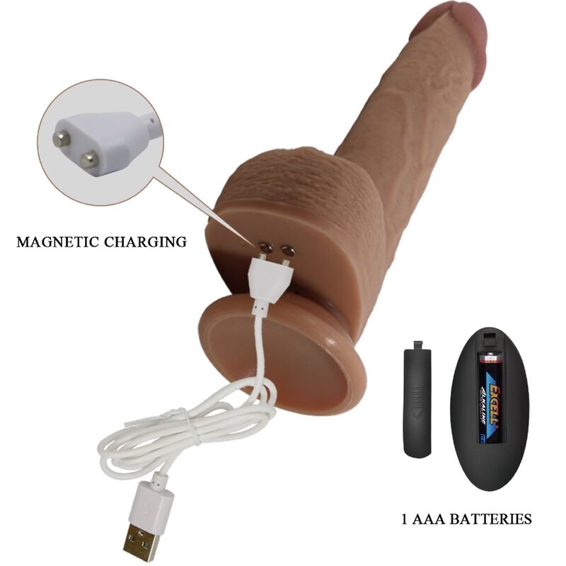 PRETTY LOVE - TOMMY realistischer Dildo-Vibrator 22,5 cm
