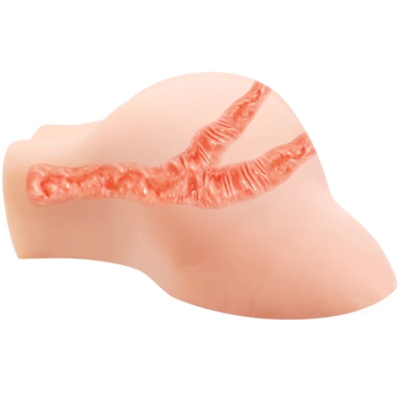 CRAZY BULL - Vagina und Anus mit realistischem Netz mit Vibration