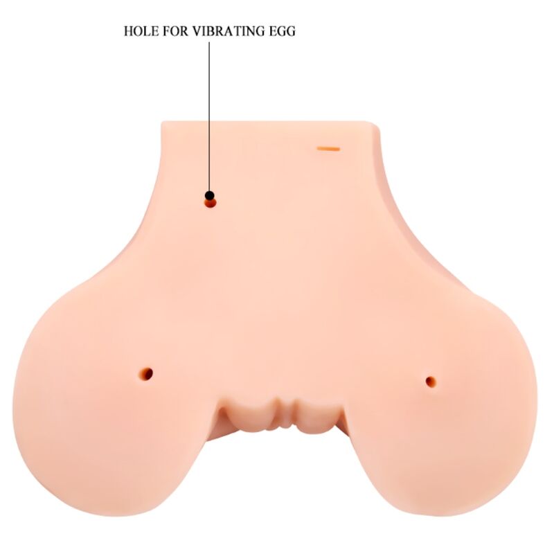 CRAZY BULL - Vagina und Anus mit realistischem Netz mit Vibration