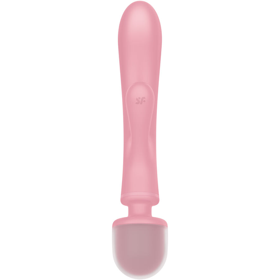 SATISFYER - TRIPLE LOVER RABBIT VIBRATOR MASSAGER Rosa