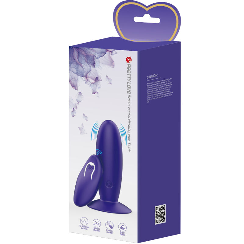 PRETTY LOVE - JUGENDPLUG ANALVIBRATOR MIT FERNBEDIENUNG LILA