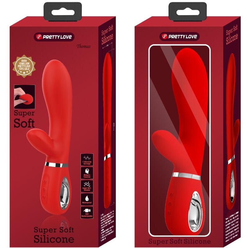 PRETTY LOVE - THOMAS Multifunktions-G-Punkt-Vibrator Rot