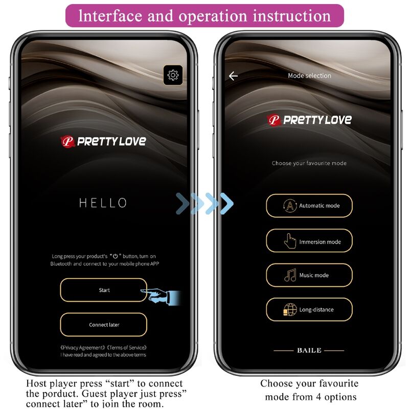 PRETTY LOVE - BILLY VIBRATOR MIT FERNBEDIENUNG LILA KOSTENLOSE APP