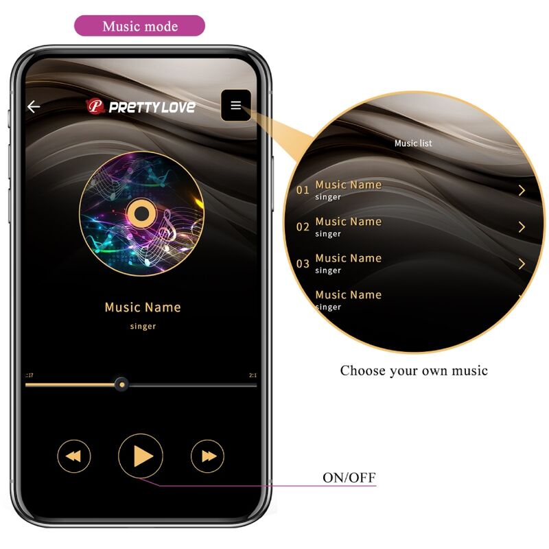 PRETTY LOVE - BILLY VIBRATOR MIT FERNBEDIENUNG LILA KOSTENLOSE APP