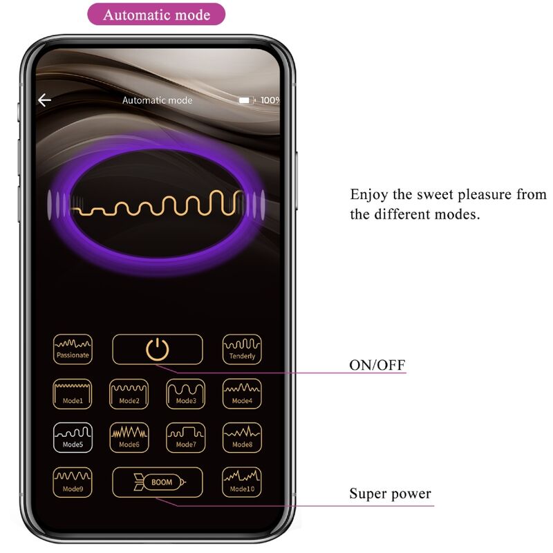 PRETTY LOVE - BILLY VIBRATOR MIT FERNBEDIENUNG LILA KOSTENLOSE APP