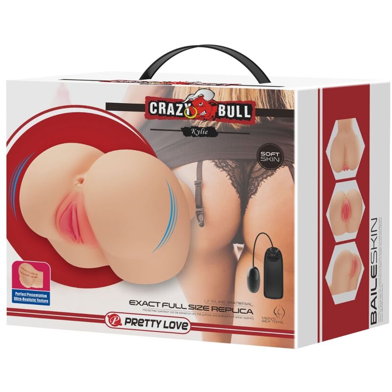 CRAZY BULL - REALISTISCHER VAGINA- UND ANUS-VIBRATOR KYLIE