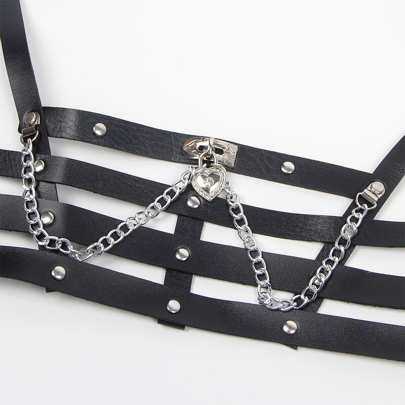SUBBLIME - KORSAGE-HARNESS MIT KETTENDDETAIL EINE GRÖSSE