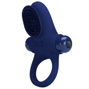 PRETTY LOVE - Penisring mit Vibration Blau