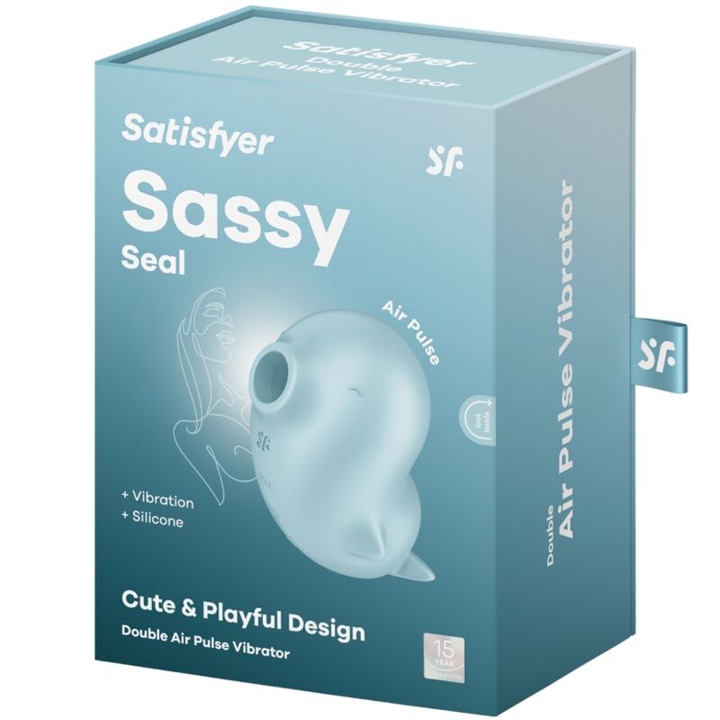 SATISFYER - SASSY SEAL Klitorisstimulator & Vibrator Blau