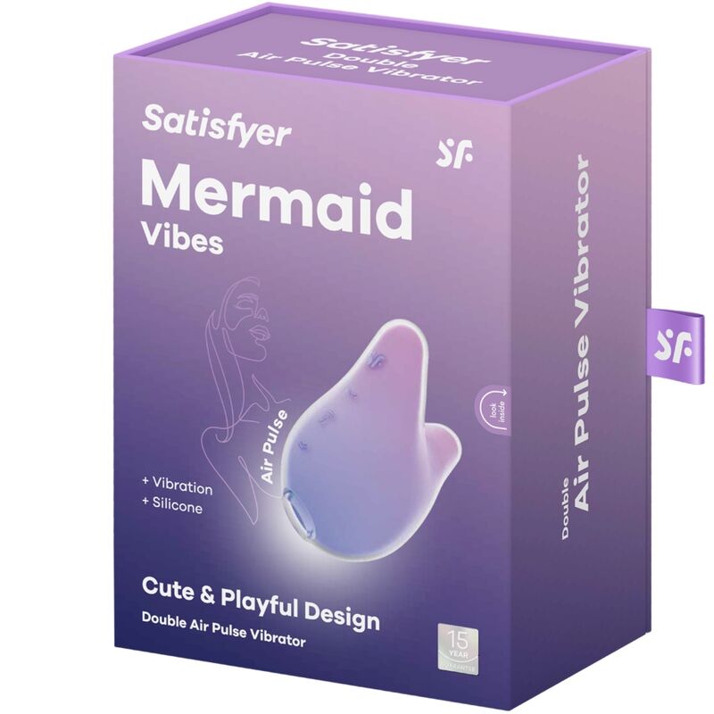 SATISFYER - MERMAID VIBES Klitorisstimulator & Vibrator Lila und Rosa