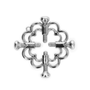 KINK - Metallische Blumen-Nippelklemmen