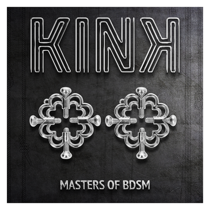 KINK - Metallische Blumen-Nippelklemmen