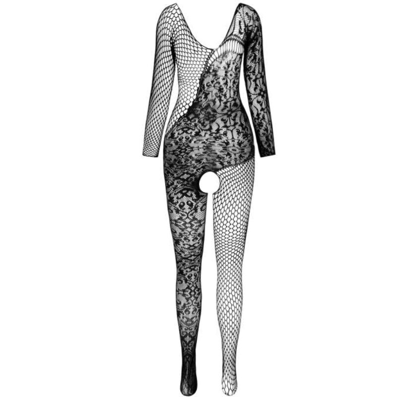 PASSION - BS 107 Bodystocking Schwarz Einheitsgröße
