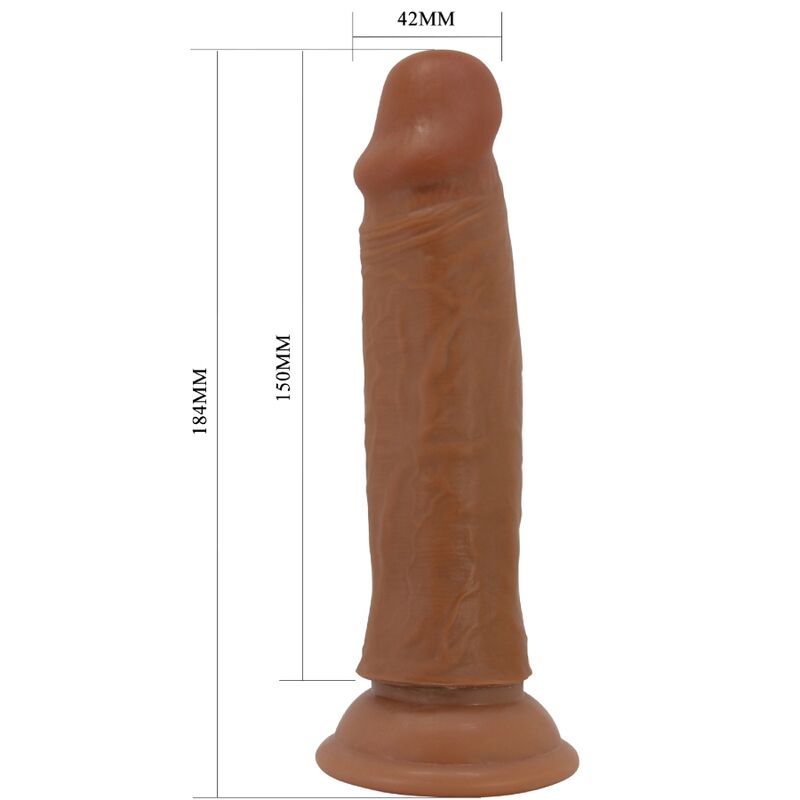 PRETTY LOVE - QUENTIN realistischer Dildo 18 cm braun