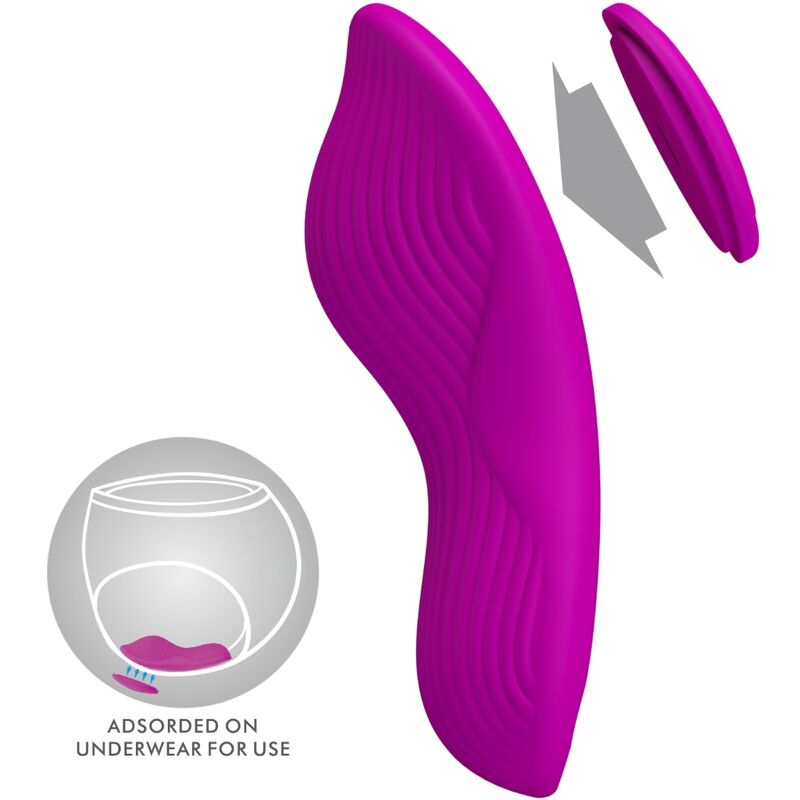 PRETTY LOVE - ROMARIO Auflege-Klitorisstimulator mit Fernbedienung Rosa