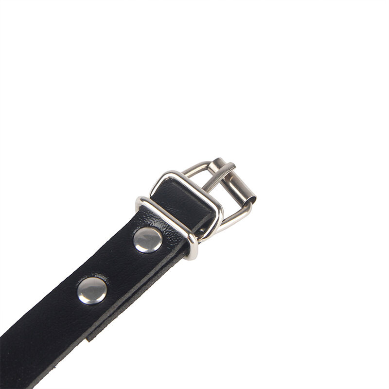 SUBBLIME - 953690 Handschellen mit Bondage-Gürtel Schwarz Eine Größe