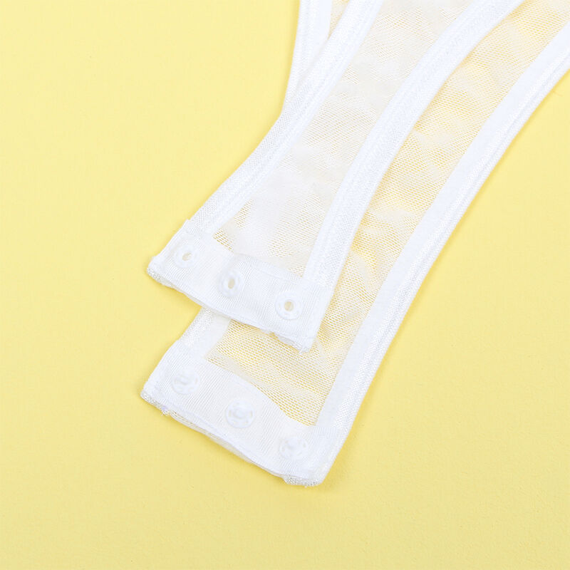 SUBBLIME - 954284 Körper mit Ketten + Strumpfgürtel Weiß S/M