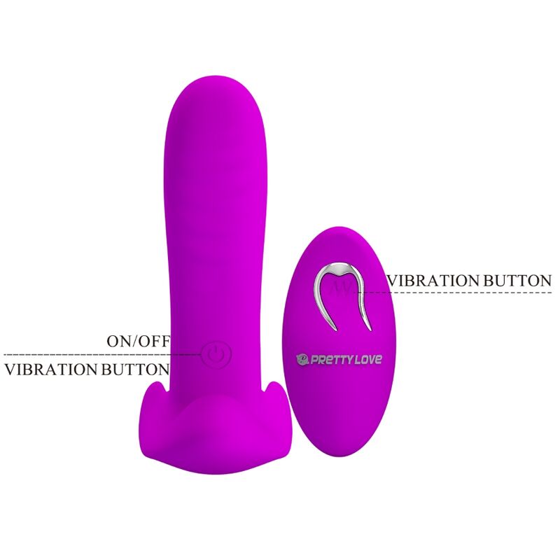 PRETTY LOVE - Massager & Vibrator 12 Vibrationen Fernbedienung Lila