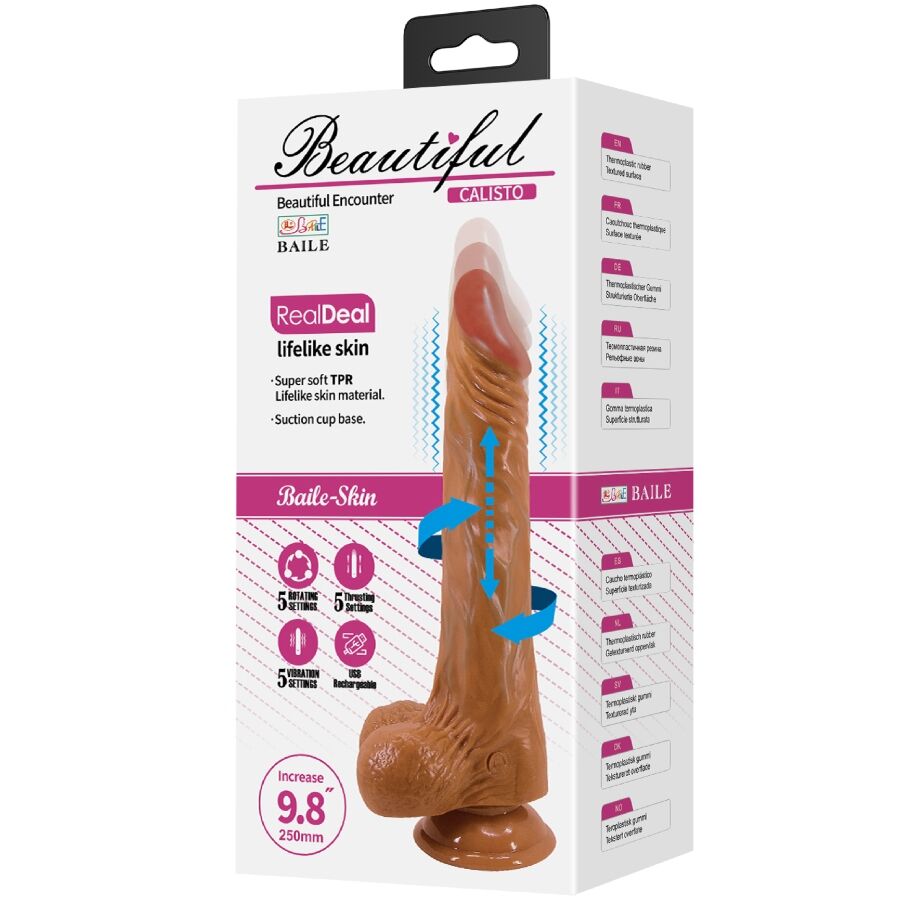 BAILE - CALISTO REALISTISCHER DILDO 24 CM HAUTFARBE