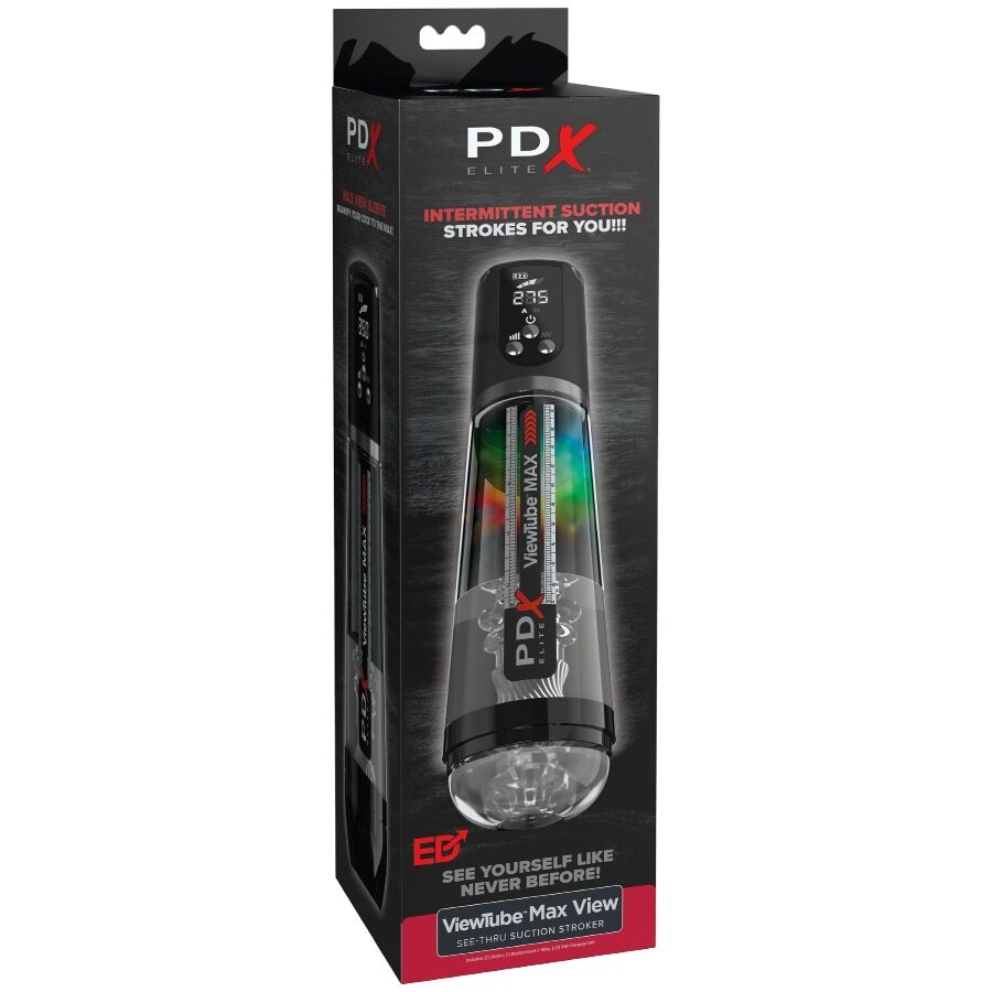 PDX ELITE - VIEWTUBE MAX VIEW automatischer Masturbator mit transparenter Absaugung