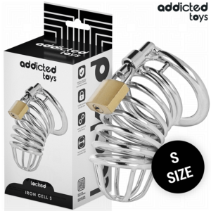 ADDICTED TOYS LOCKED - IRON CELL Metall-Peniskäfig 4 cm Größe S