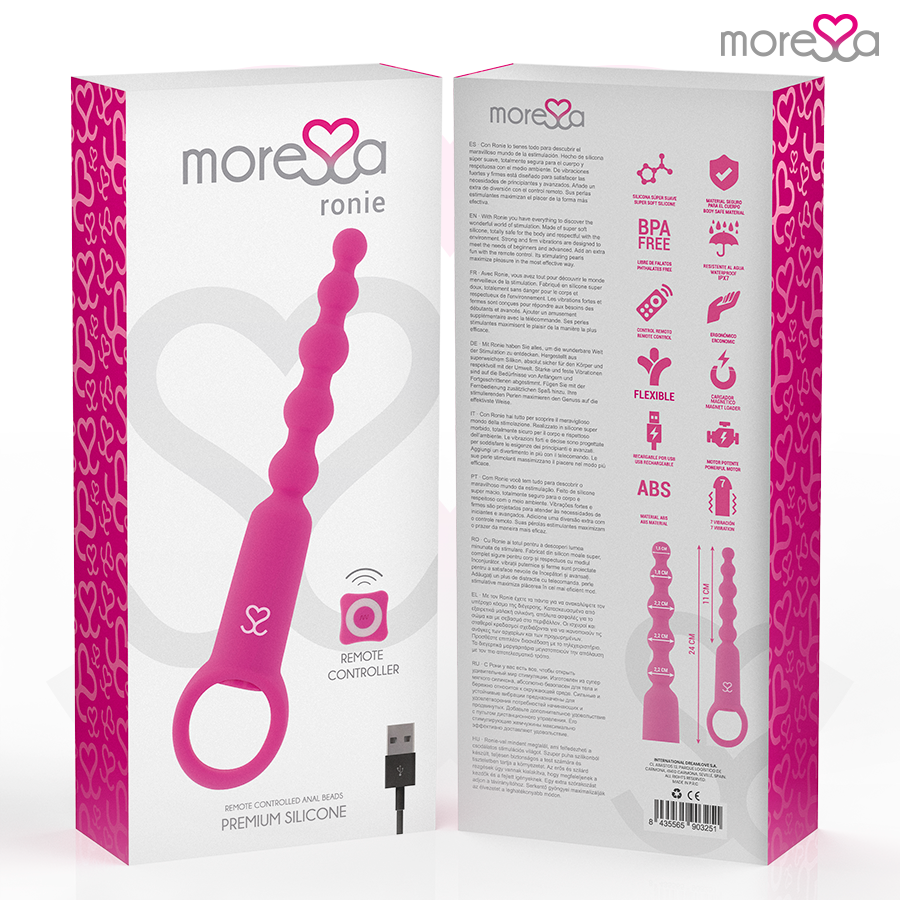 MORESSA - RONIE Fernbedienung Analvergnügen Rosa