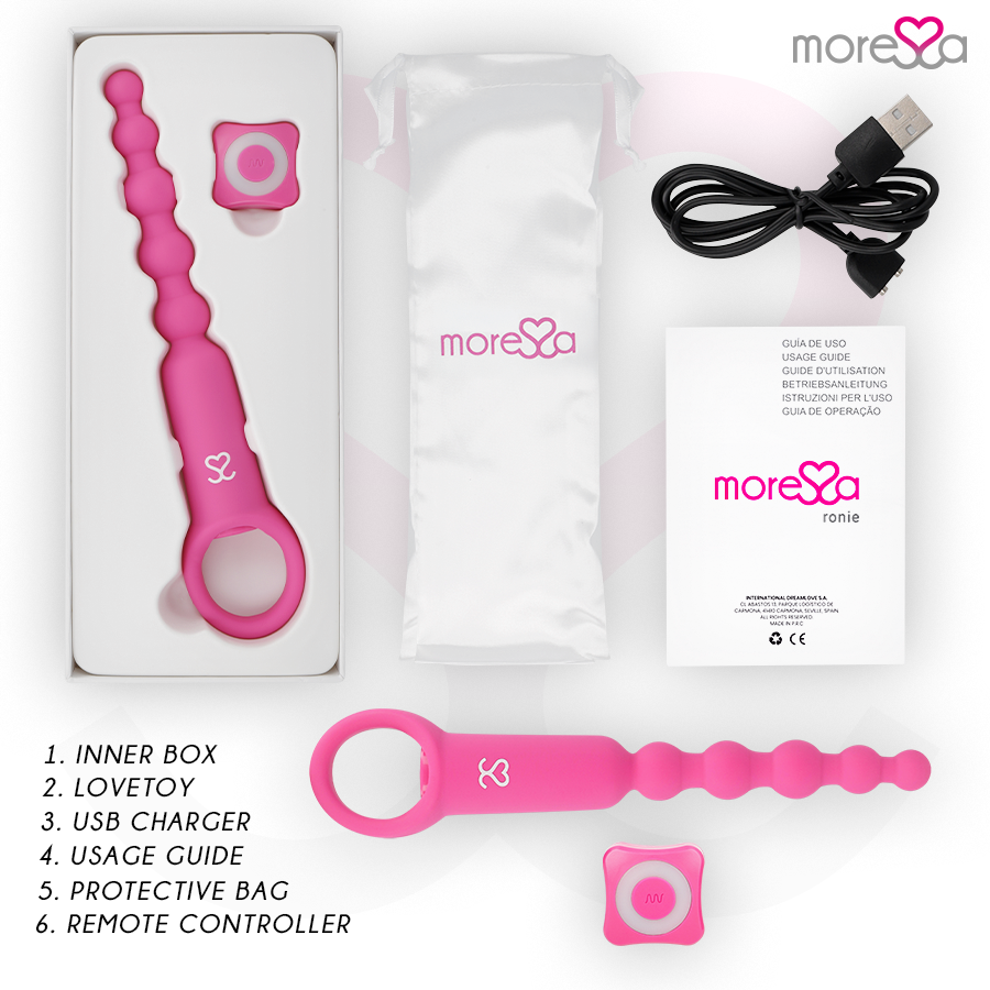 MORESSA - RONIE Fernbedienung Analvergnügen Rosa