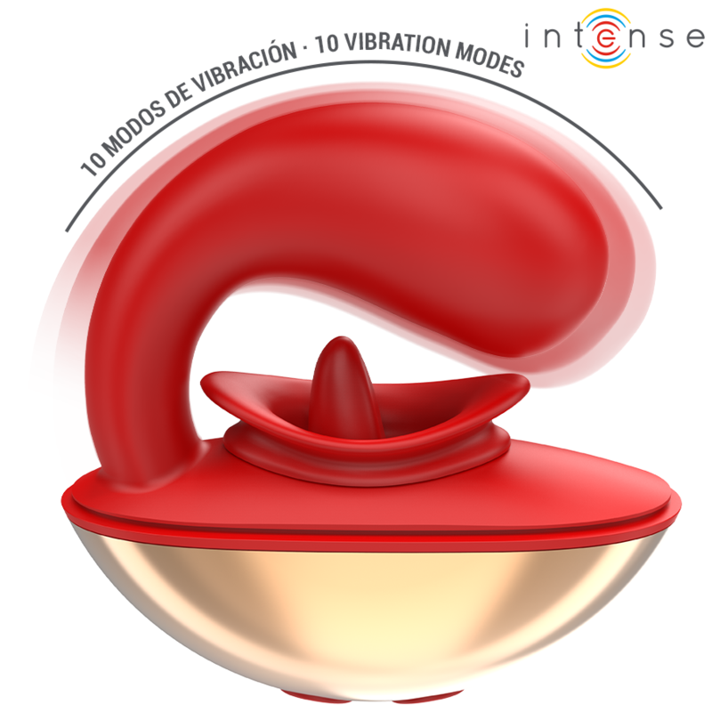 INTENSE - MARIAH VIBRATOR & STIMULATOR IN U-FORM 10 VIBRATIONSROT