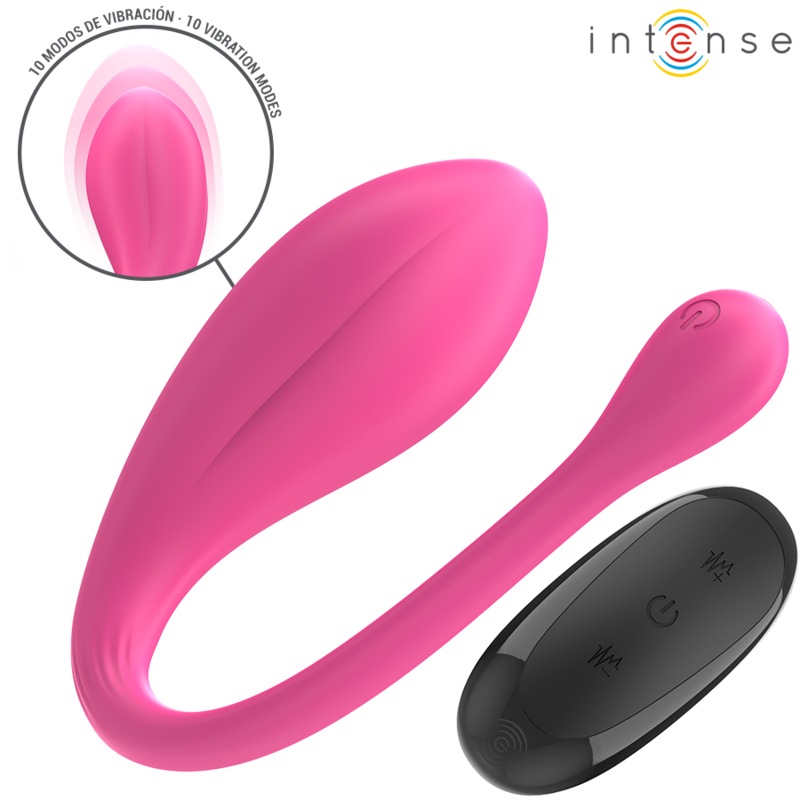 INTENSE - JANICE U VIBRATOR DOPPELSTIMULATION 10 VIBRATIONSSTÄRKEN ROSA FERNBEDIENUNG
