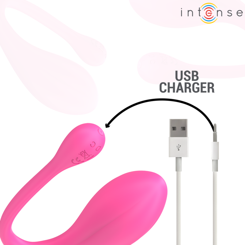 INTENSE - JANICE U VIBRATOR DOPPELSTIMULATION 10 VIBRATIONSSTÄRKEN ROSA FERNBEDIENUNG