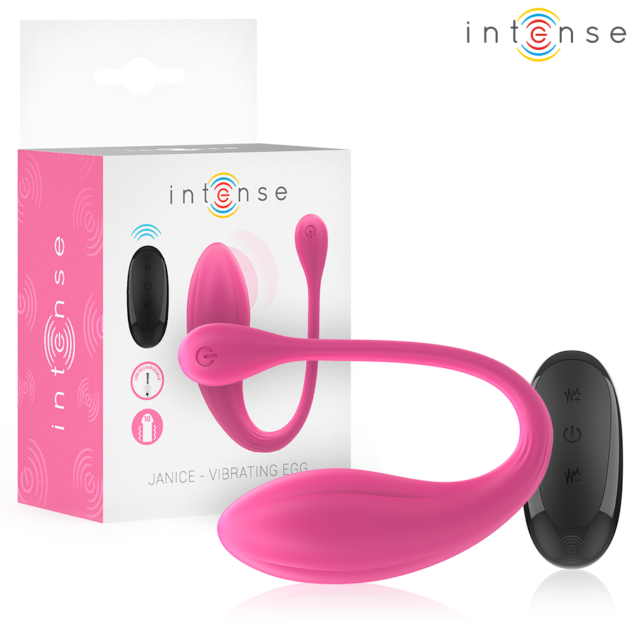 INTENSE - JANICE U VIBRATOR DOPPELSTIMULATION 10 VIBRATIONSSTÄRKEN ROSA FERNBEDIENUNG