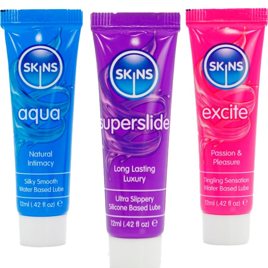 SKINS - VITAL LUBES KIT AQUA, SUPERSLIDE & EXCITE Gleitmittel 3 x 12 ML
