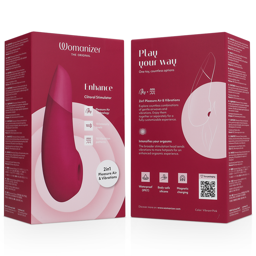 WOMANIZER - Verbessert die Klitorisstimulation, leuchtendes Rosa