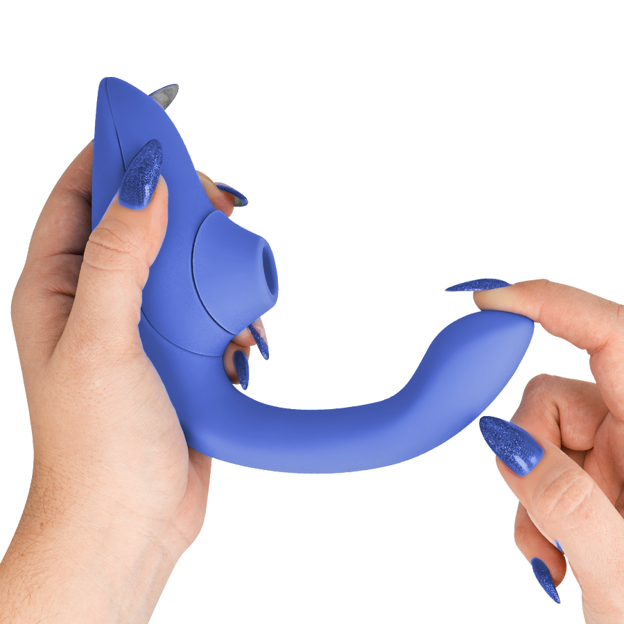WOMANIZER - BLEND RABBIT VIBRATOR KLITORISSTIMULATOR VIBRANT BLAU
