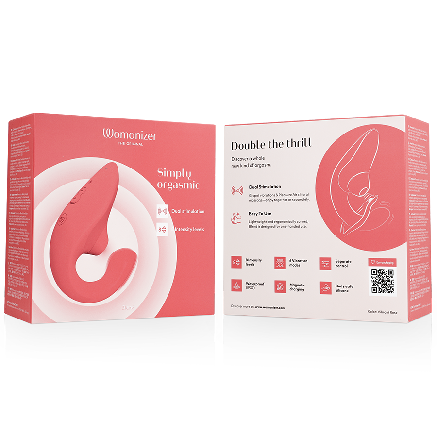 WOMANIZER - BLEND RABBIT VIBRATOR KLITORISSTIMULATOR VIBRANT ROSE