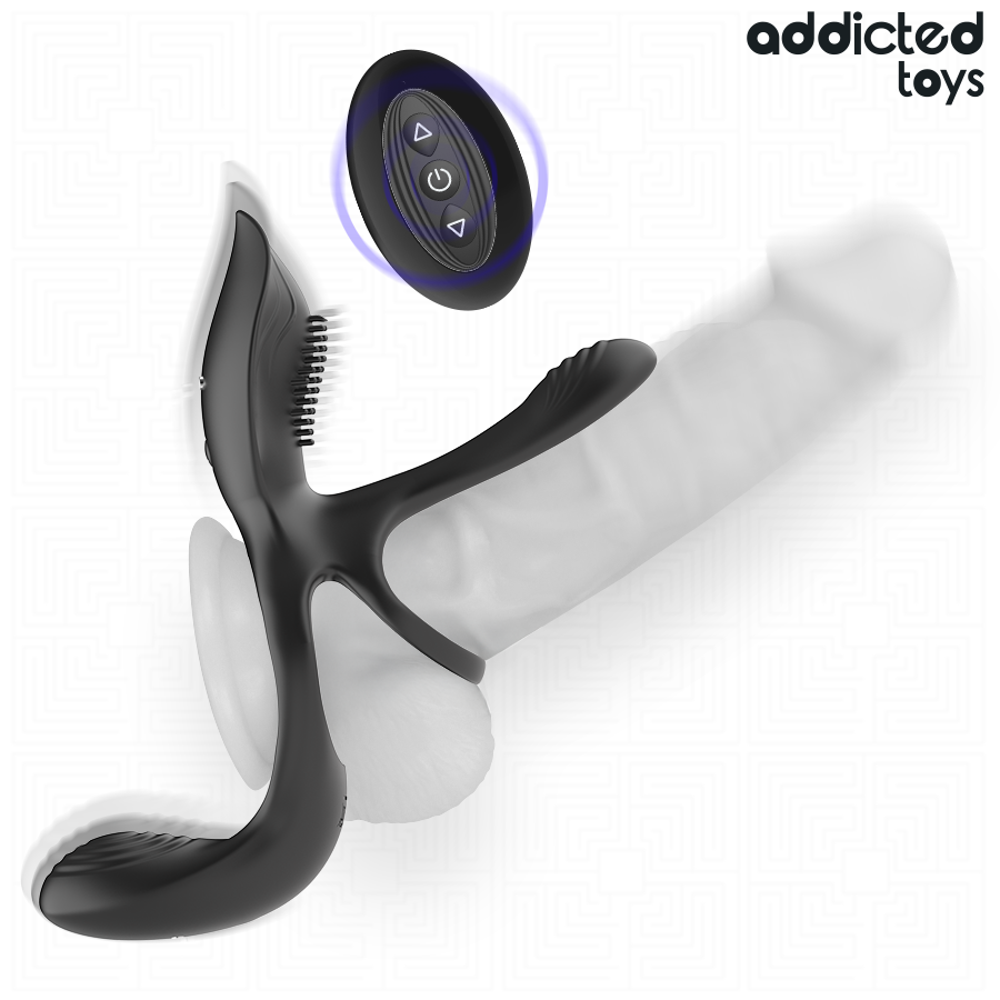 ADDICTED TOYS - Doppelter Penisring mit Klitorisstimulator