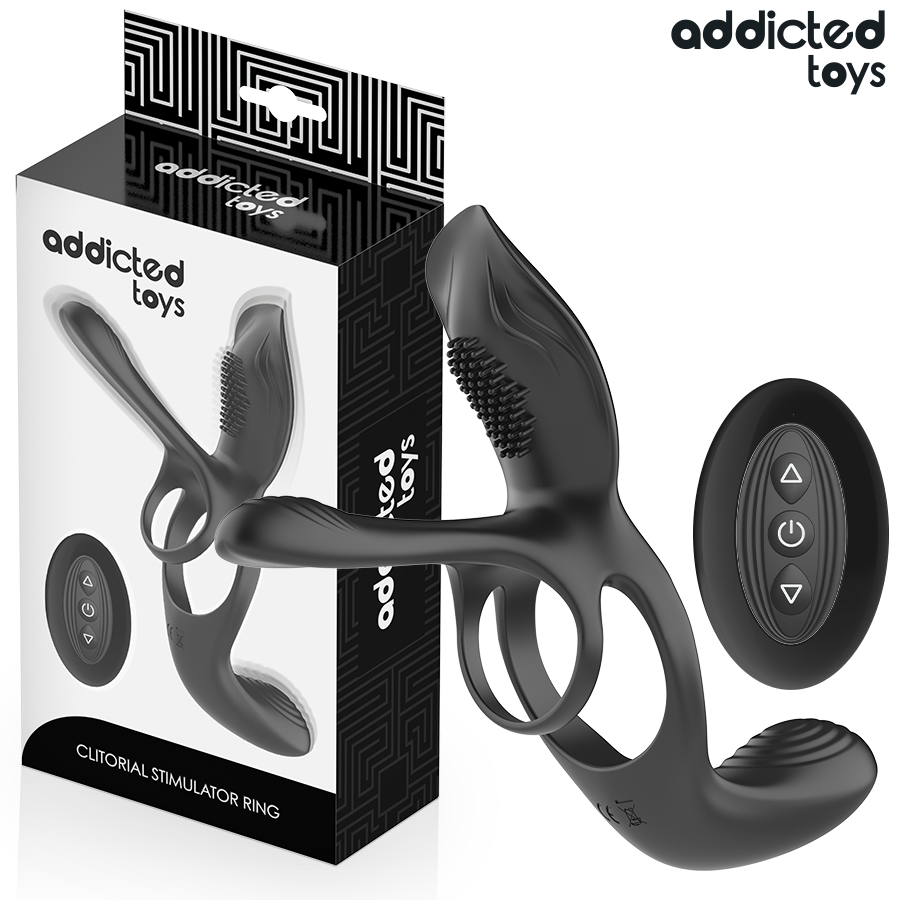 ADDICTED TOYS - Doppelter Penisring mit Klitorisstimulator