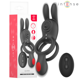 INTENSE - QUINN Doppelt-Vibrationsring mit Fernbedienung