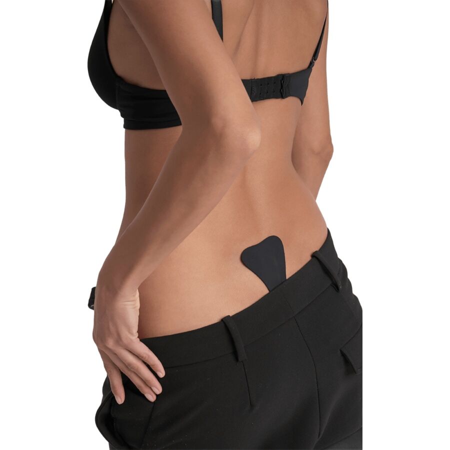 BYE-BRA - TANGA KLEBE Schwarz Einheitsgröße