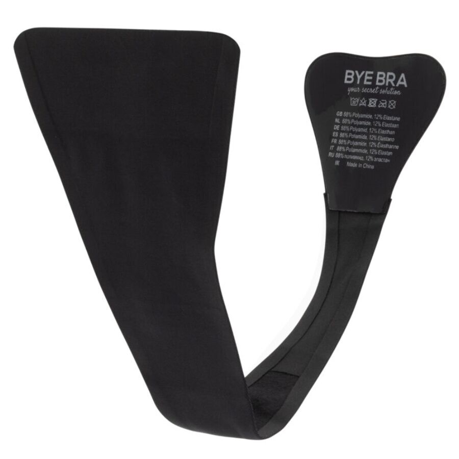 BYE-BRA - TANGA KLEBE Schwarz Einheitsgröße