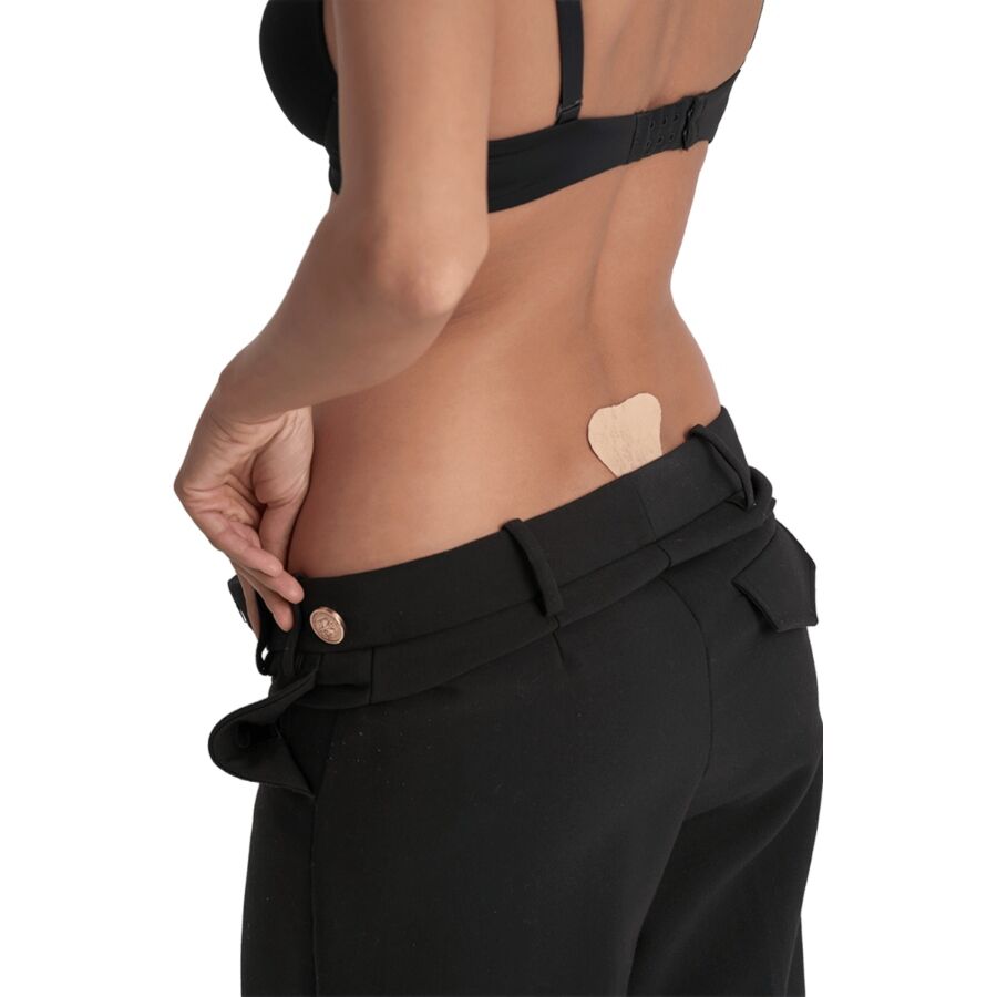 BYE-BRA - Tanga aus Spitze in Beige, Einheitsgröße