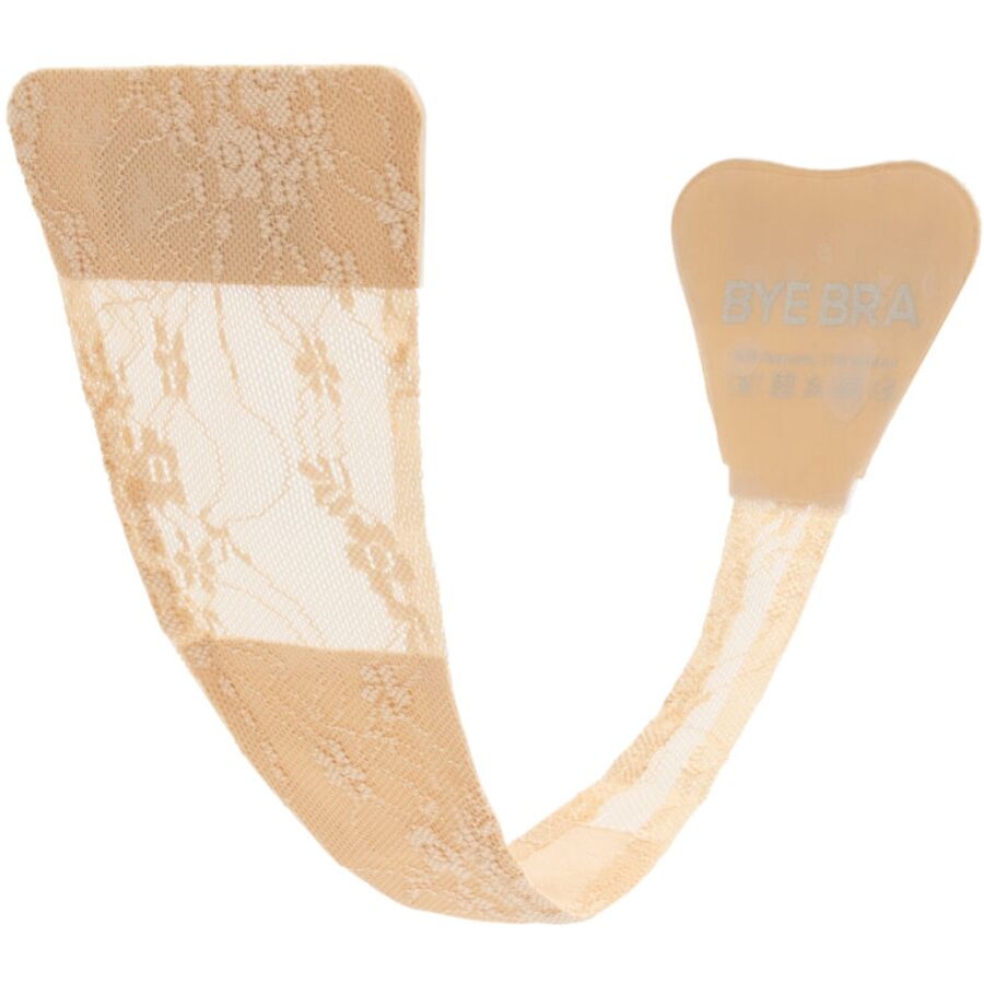 BYE-BRA - Tanga aus Spitze in Beige, Einheitsgröße
