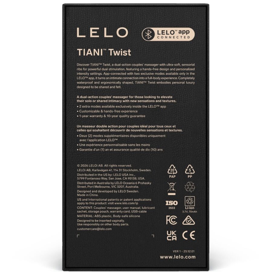 LELO - TIANI TWIST Paarvibrator Lila