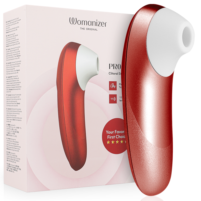 WOMANIZER - PRO VIBRANT Klitoralstimulator Burgunder